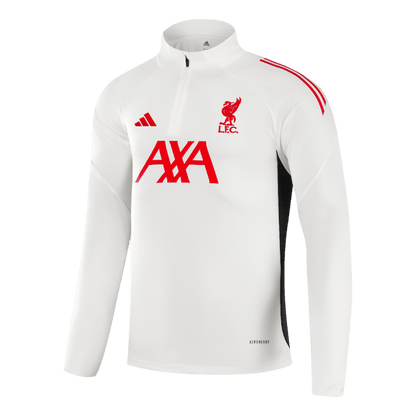 Męski dres treningowy z bluzą rozpinaną Liverpool 2025/26 biały