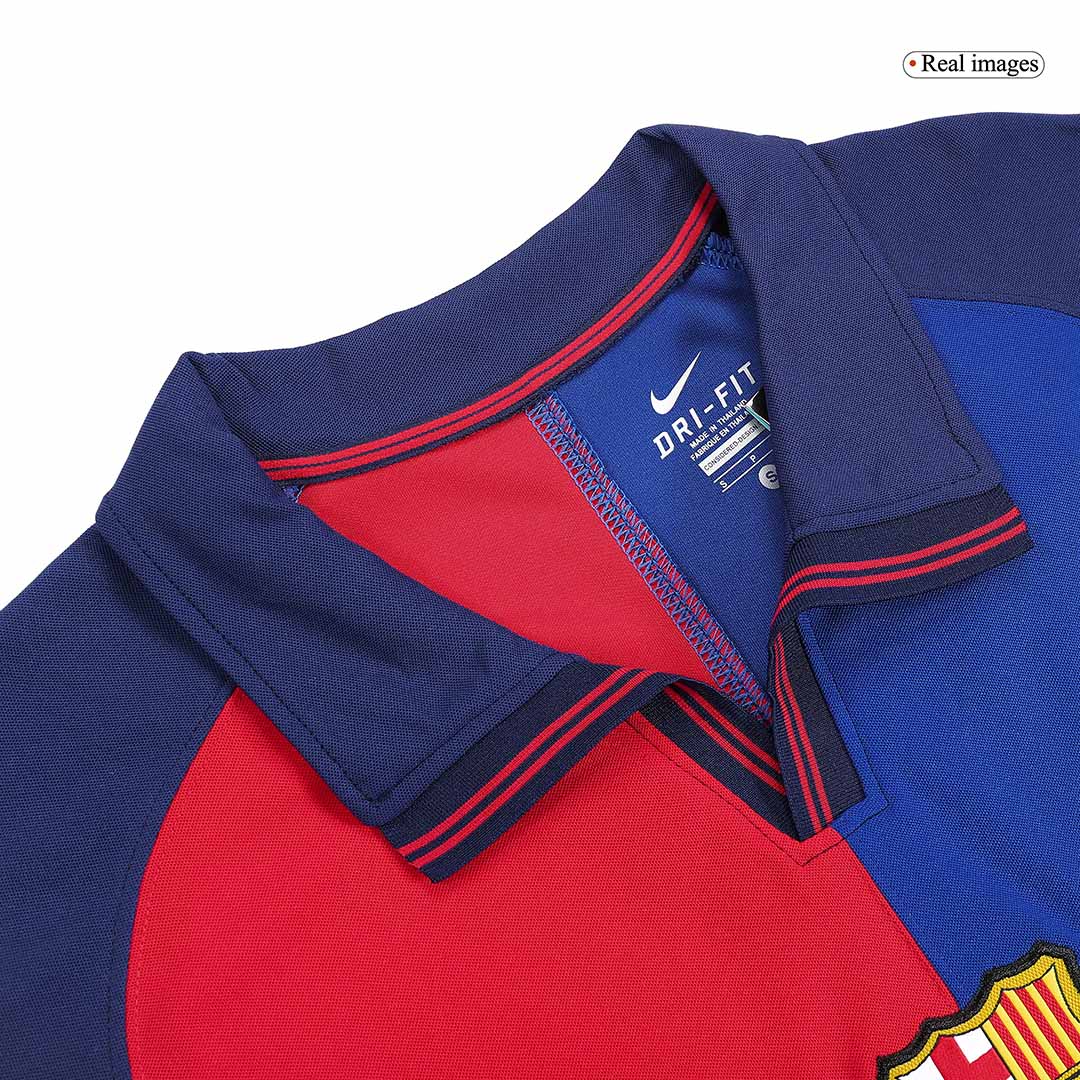 Koszulka piłkarska retro FC Barcelona 1999/00 domowa 100th Anniversary KLUIVERT #9 - Kibula