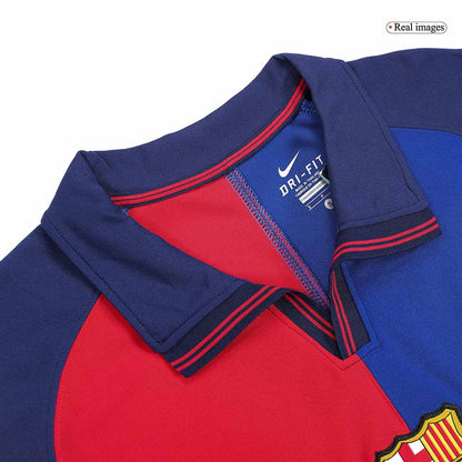 Koszulka piłkarska retro FC Barcelona 1999/00 domowa 100th Anniversary KLUIVERT #9 - Kibula