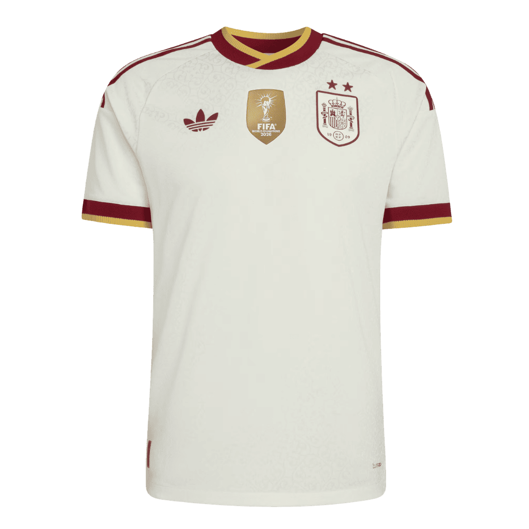 Koszulka piłkarska w wersji zawodniczej Hiszpania Mundial 2026 wyjazdowa Champion Edition