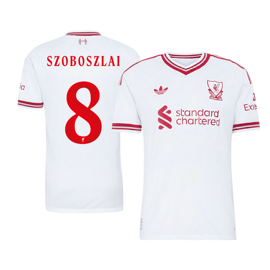 Koszulka piłkarska w wersji zawodniczej Liverpool UCL 2026/27 wyjazdowa SZOBOSZLAI #8