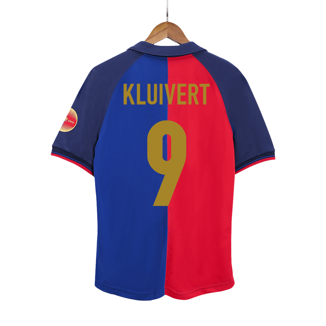 Koszulka piłkarska retro FC Barcelona 1999/00 domowa 100th Anniversary KLUIVERT #9 - Kibula