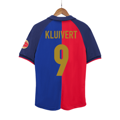 Koszulka piłkarska retro FC Barcelona 1999/00 domowa 100th Anniversary KLUIVERT #9 - Kibula
