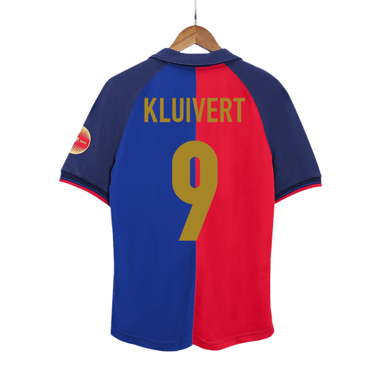 Koszulka piłkarska retro FC Barcelona 1999/00 domowa 100th Anniversary KLUIVERT #9 - Kibula