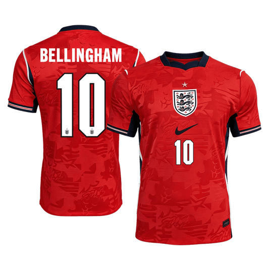 Koszulka piłkarska w wersji zawodniczej Anglia Mundial 2026 wyjazdowa BELLINGHAM #10