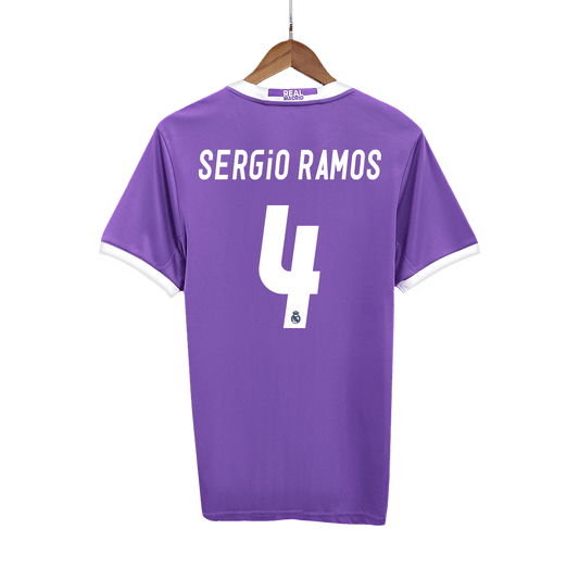 Koszulka piłkarska retro Real Madryt 2016/17 wyjazdowa SERGIO RAMOS #4