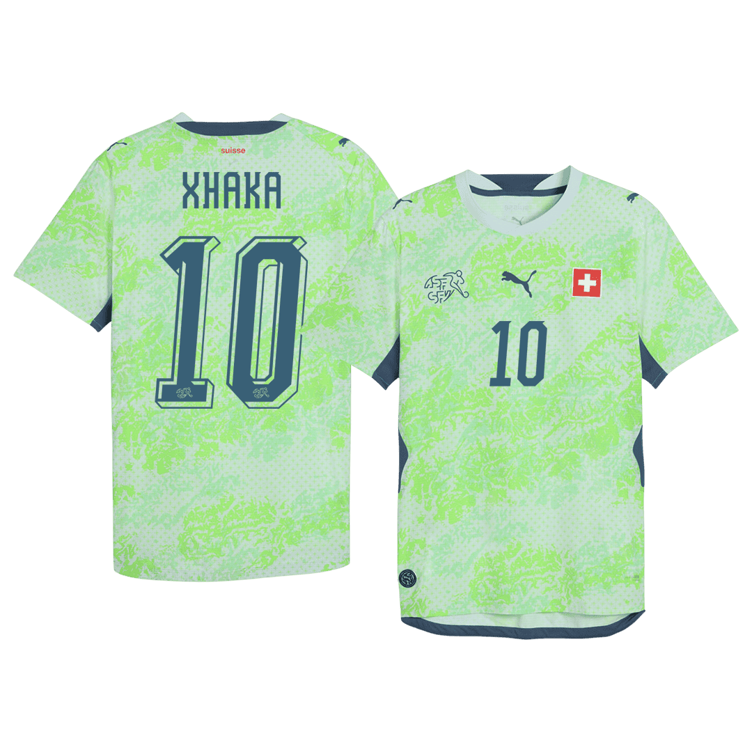 Koszulka piłkarska Szwajcaria Mundial 2026 wyjazdowa XHAKA #10