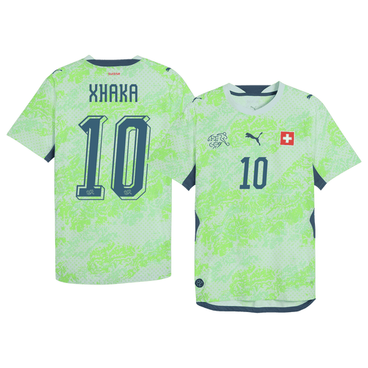 Koszulka piłkarska Szwajcaria Mundial 2026 wyjazdowa XHAKA #10