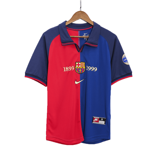 Koszulka piłkarska retro FC Barcelona 1999/00 domowa - Kibula