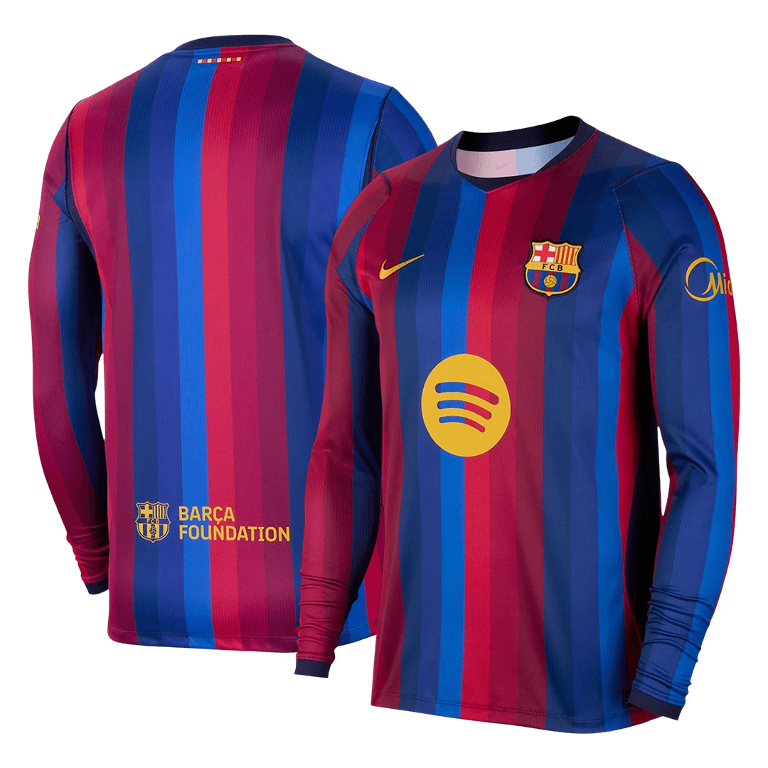 Koszulka piłkarska z długim rękawem FC Barcelona 2026/27 domowa