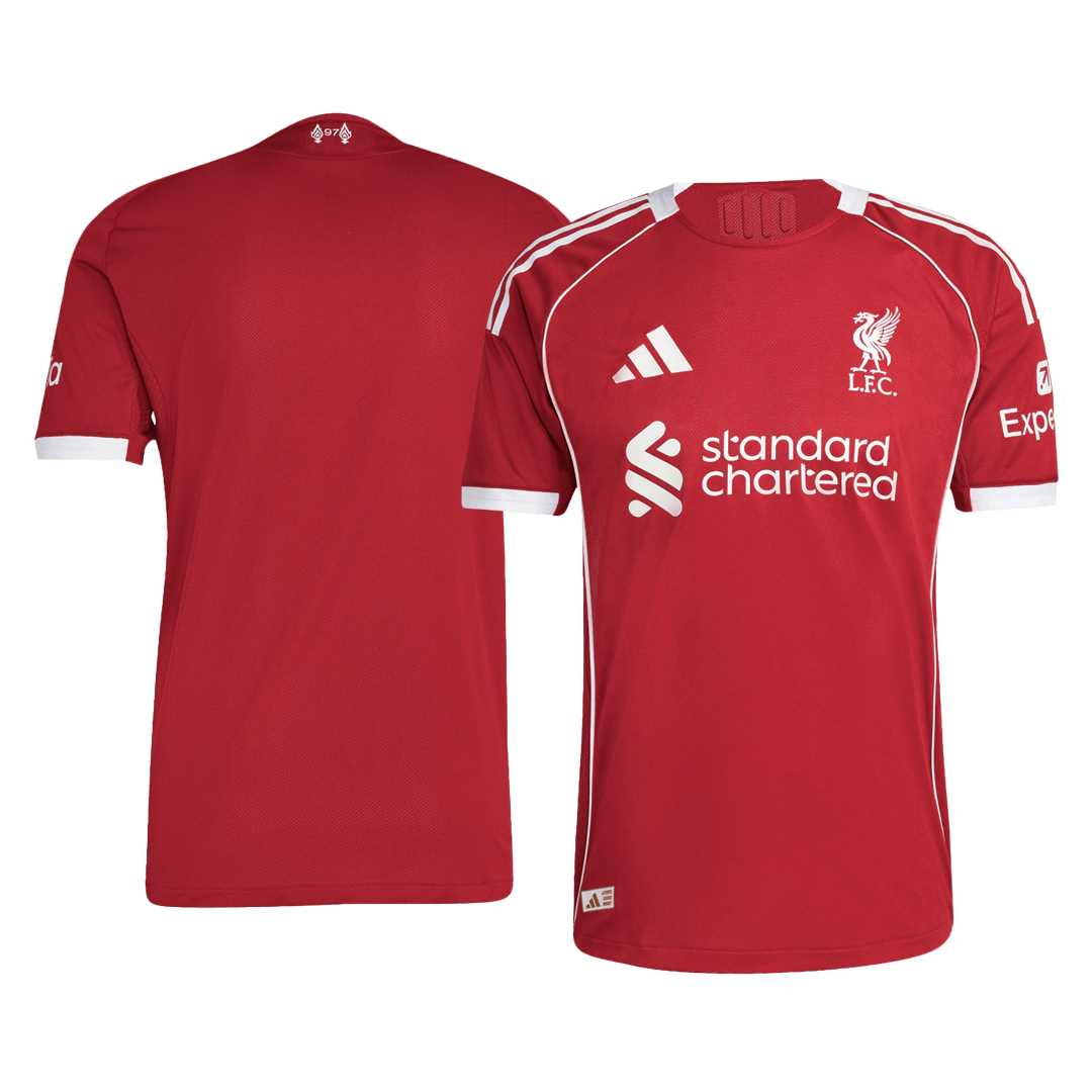 Koszulka piłkarska w wersji zawodniczej Liverpool 2025/26 domowa