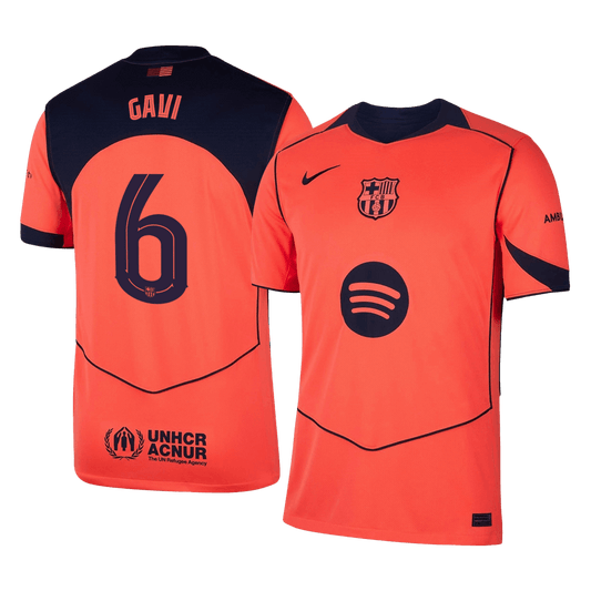Koszulka piłkarska FC Barcelona UCL 2025/26 trzecia GAVI #6 - Kibula