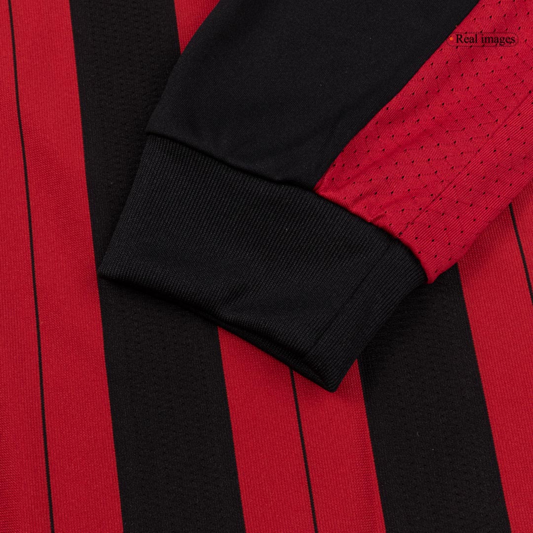 Koszulka piłkarska retro z długim rękawem AC Milan 2013/14 domowa - Kibula