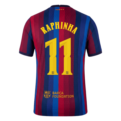 Koszulka piłkarska w wersji zawodniczej FC Barcelona UCL 2026/27 domowa RAPHINHA #11