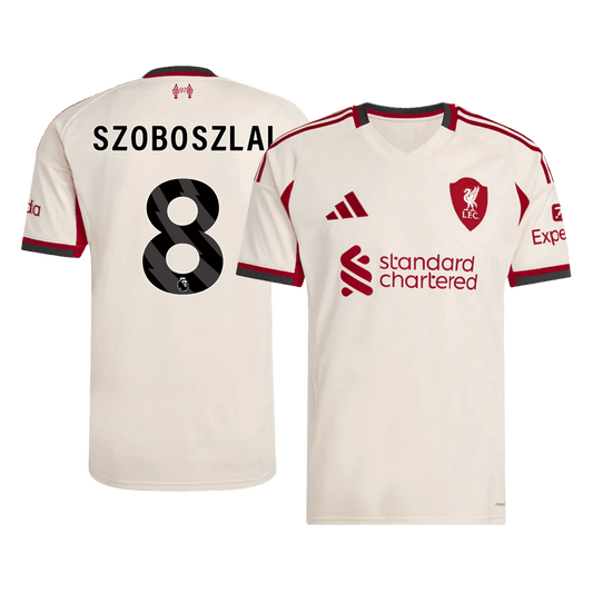 Koszulka piłkarska Liverpool 2025/26 wyjazdowa SZOBOSZLAI #8