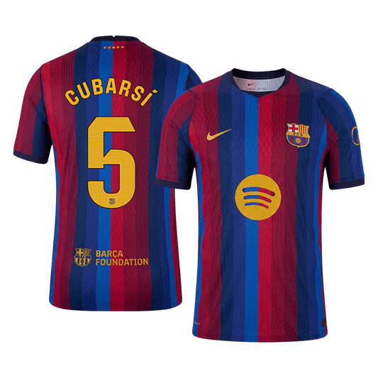 Koszulka piłkarska w wersji zawodniczej FC Barcelona 2026/27 domowa CUBARSÍ #5