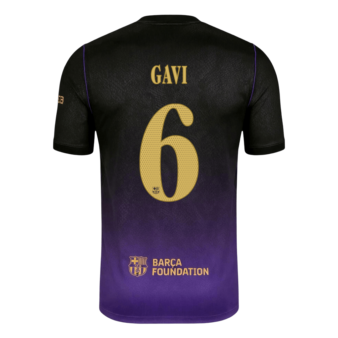 Koszulka piłkarska FC Barcelona UCL 2026/27 wyjazdowa GAVI #6