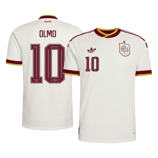Koszulka piłkarska w wersji zawodniczej Hiszpania Mundial 2026 wyjazdowa OLMO #10