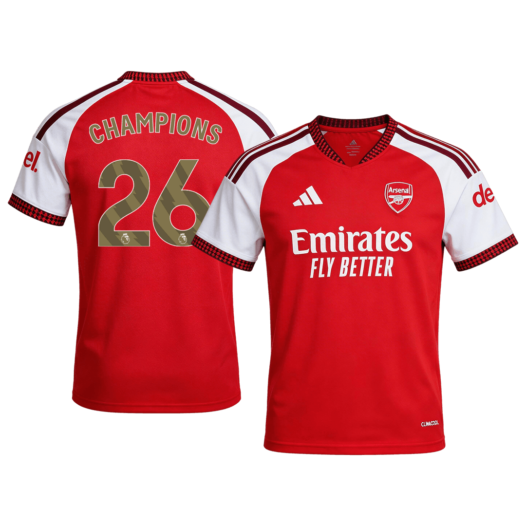 Koszulka piłkarska Arsenal 2026/27 domowa CHAMPIONS CHAMPIONS #26 - Kibula