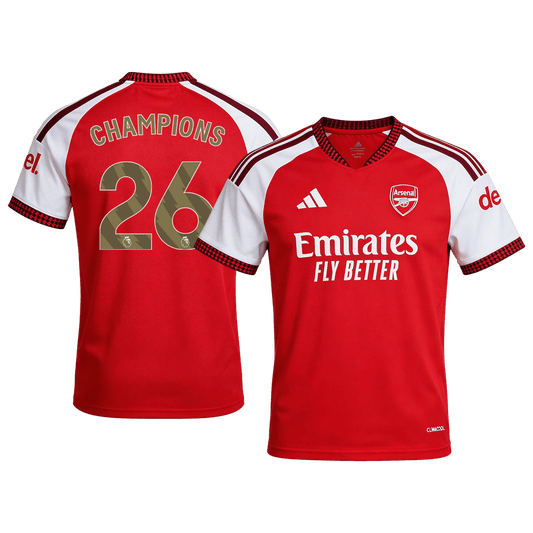 Koszulka piłkarska Arsenal 2026/27 domowa CHAMPIONS CHAMPIONS #26 - Kibula
