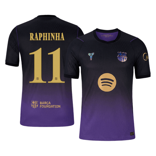 Koszulka piłkarska w wersji zawodniczej FC Barcelona UCL 2026/27 wyjazdowa RAPHINHA #11