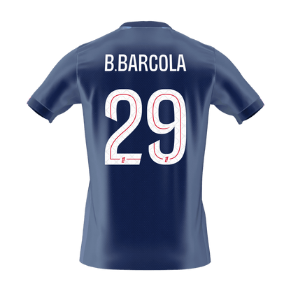 Koszulka piłkarska PSG 2025/26 domowa B.BARCOLA #29