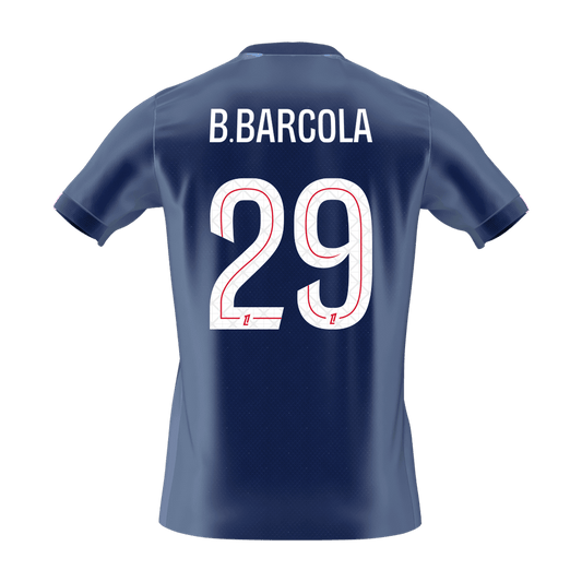 Koszulka piłkarska PSG 2025/26 domowa B.BARCOLA #29