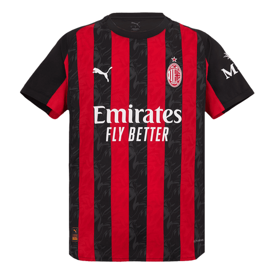 Koszulka piłkarska w wersji zawodniczej AC Milan 2025/26 domowa - Kibula