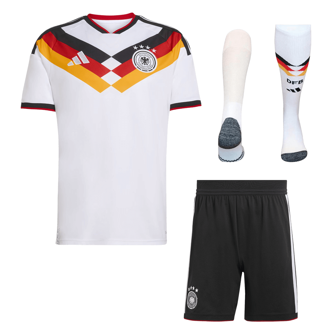 Męski pełny zestaw piłkarski Niemcy Mundial 2026 domowy