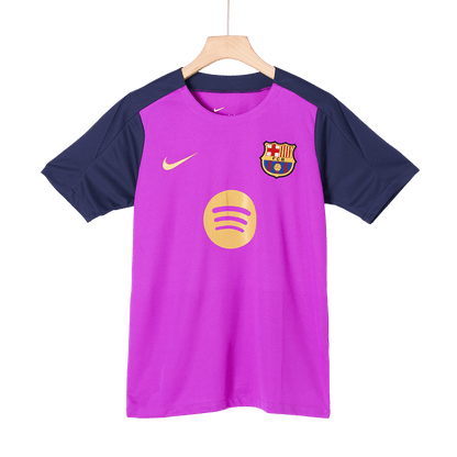Koszulka piłkarska FC Barcelona 2025/26 przedmeczowa fioletowa - Kibula