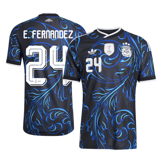 Koszulka piłkarska w wersji zawodniczej Argentyna Mundial 2026 wyjazdowa E. FERNANDEZ #24