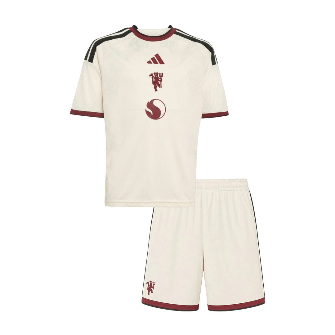 Dziecięcy zestaw piłkarski Manchester United 2026/27 trzeci