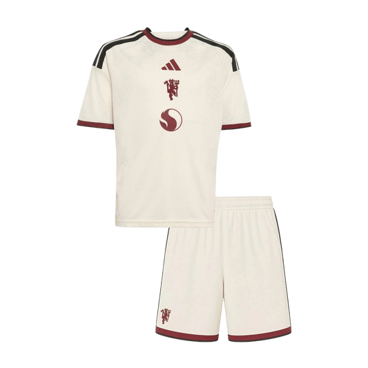 Dziecięcy zestaw piłkarski Manchester United 2026/27 trzeci
