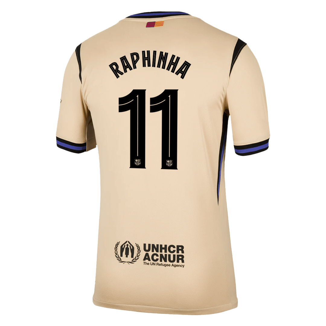 Koszulka piłkarska FC Barcelona UCL 2025/26 wyjazdowa RAPHINHA #11 - Kibula