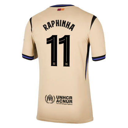 Koszulka piłkarska FC Barcelona UCL 2025/26 wyjazdowa RAPHINHA #11 - Kibula
