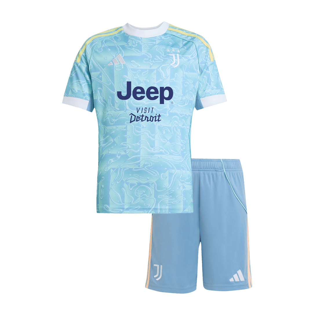Dziecięcy zestaw piłkarski Juventus 2025/26 wyjazdowy - Kibula