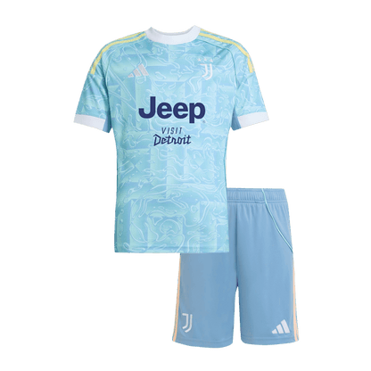 Dziecięcy zestaw piłkarski Juventus 2025/26 wyjazdowy - Kibula