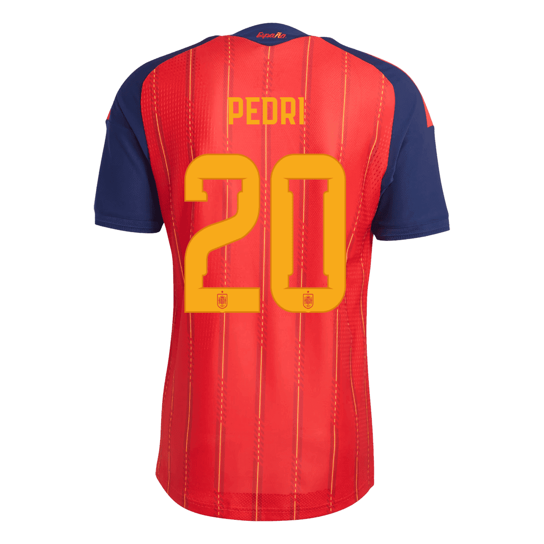 Koszulka piłkarska w wersji zawodniczej Hiszpania Mundial 2026 domowa Champion Edition PEDRI #20