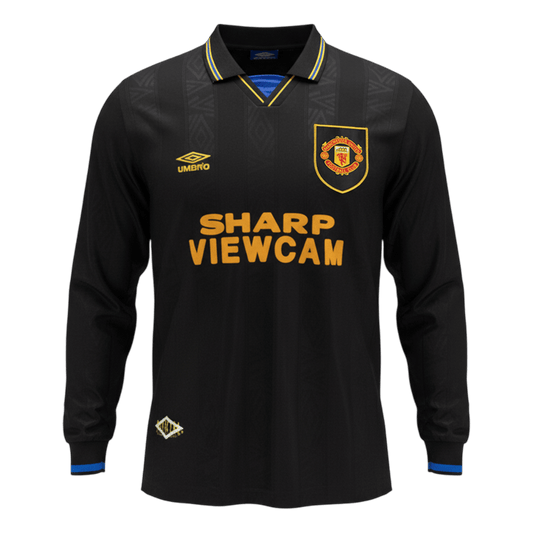 Koszulka piłkarska retro z długim rękawem Manchester United 1993/94 wyjazdowa