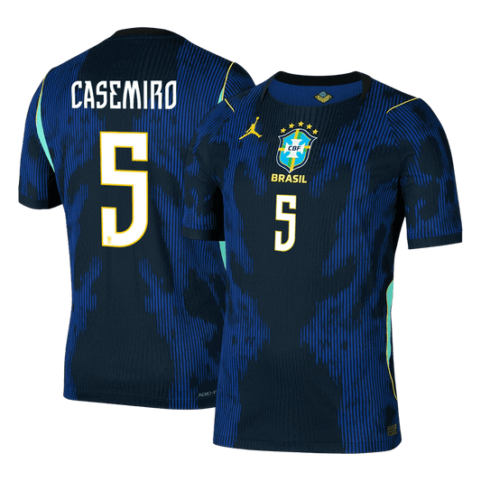 Koszulka piłkarska w wersji zawodniczej Brazylia Mundial 2026 wyjazdowa CASEMIRO #5