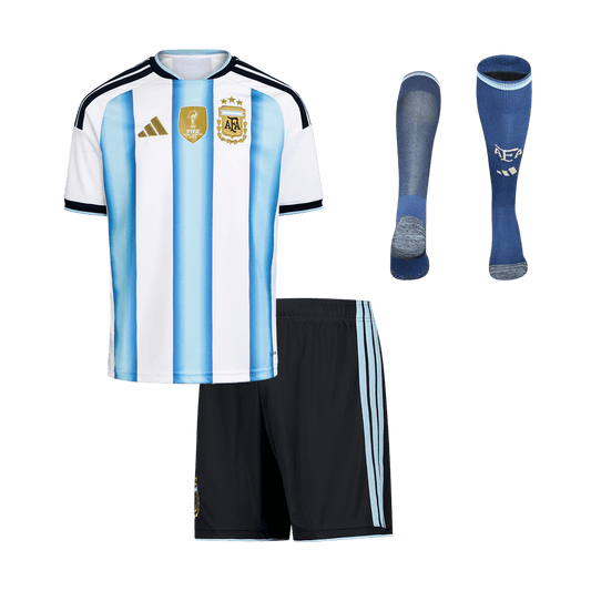 Dziecięcy pełny zestaw piłkarski Argentyna Mundial 2026 domowy