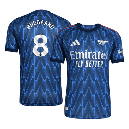 Koszulka piłkarska w wersji zawodniczej Arsenal 2025/26 wyjazdowa ØDEGAARD #8 - Kibula