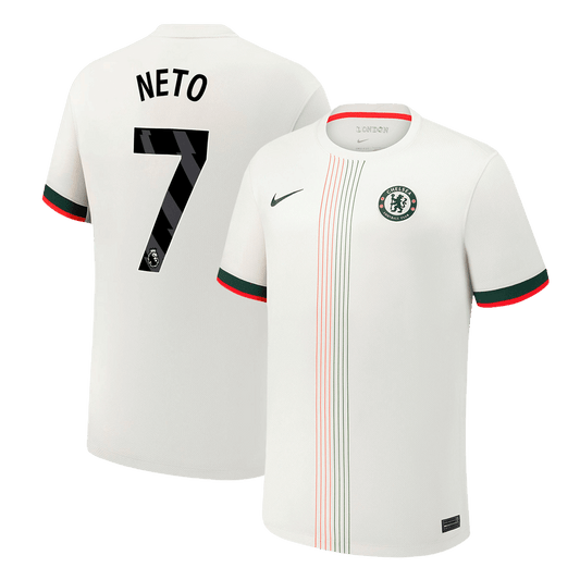 Koszulka piłkarska Chelsea 2025/26 wyjazdowa NETO #7 - Kibula