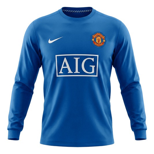 Koszulka piłkarska retro z długim rękawem Manchester United 2008/09 trzecia