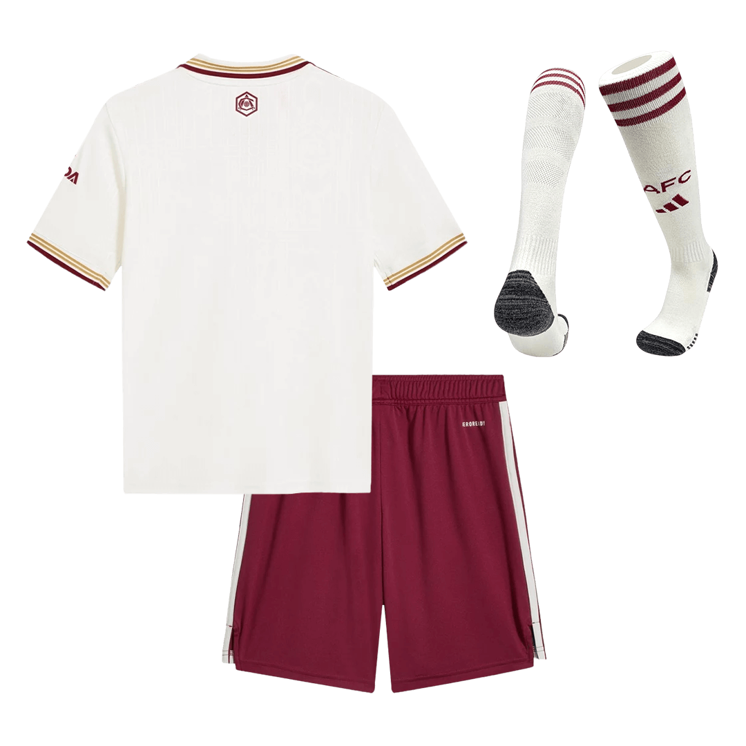 Dziecięcy pełny zestaw piłkarski Arsenal 2025/26 trzeci - Kibula
