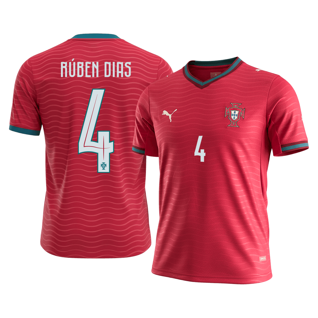 Koszulka piłkarska Portugalia Mundial 2026 domowa RÚBEN DIAS #4