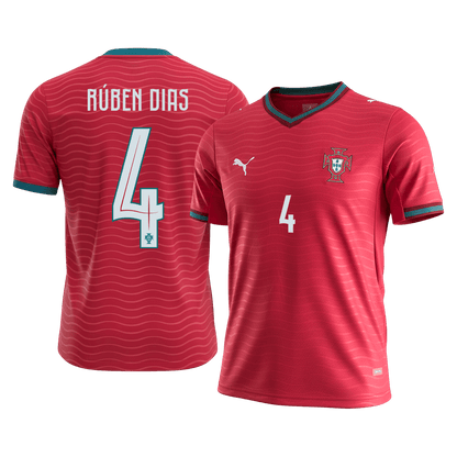 Koszulka piłkarska Portugalia Mundial 2026 domowa RÚBEN DIAS #4