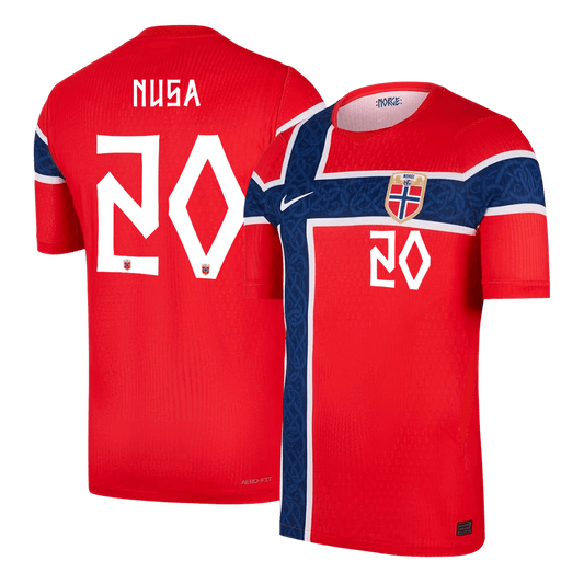 Koszulka piłkarska w wersji zawodniczej Norwegia Mundial 2026 domowa NUSA #20