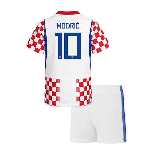 Dziecięcy zestaw piłkarski Chorwacja Mundial 2026 domowy MODRIĆ #10