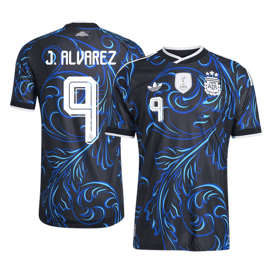 Koszulka piłkarska w wersji zawodniczej Argentyna Mundial 2026 wyjazdowa J. ALVAREZ #9
